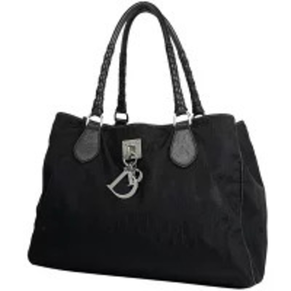 Christian Dior Trotter Tote Bag Handbag Black